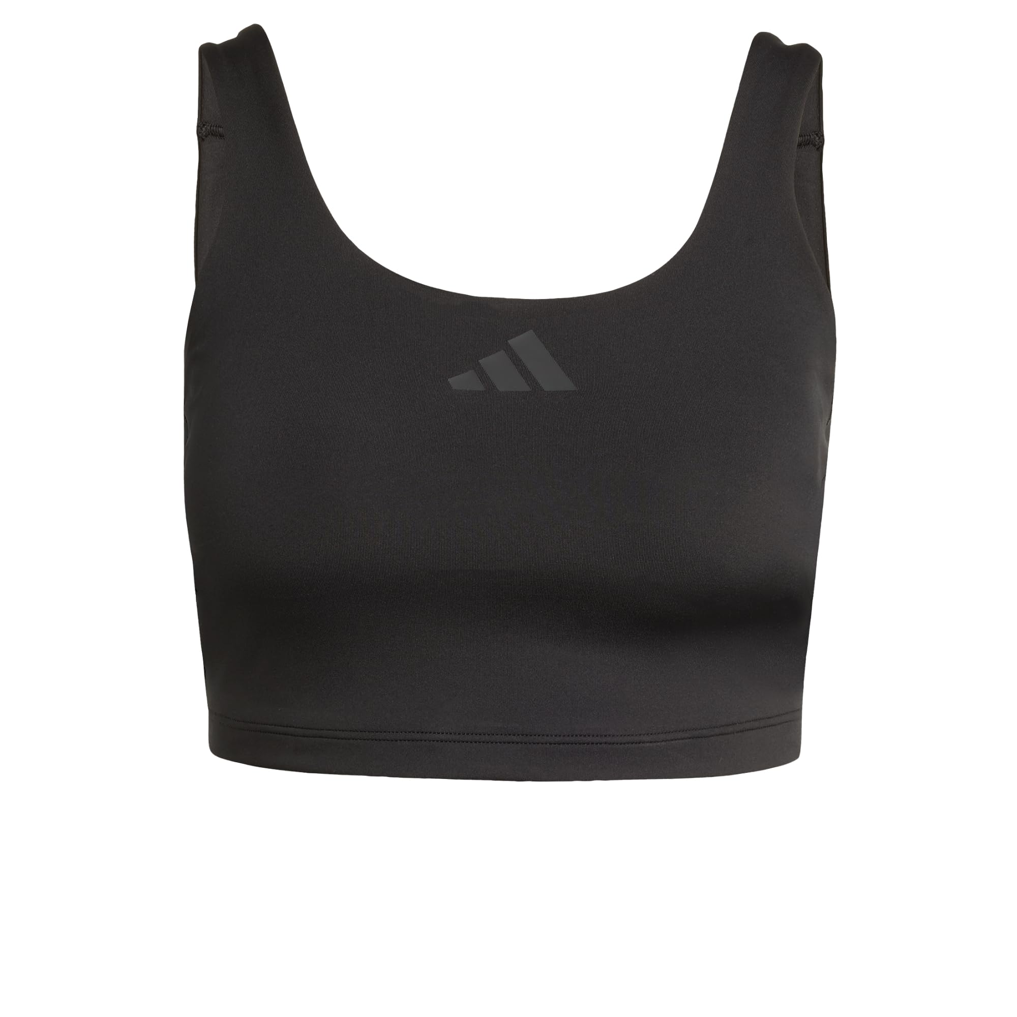adidas Femme Optime Workout Twist Light Support Bra Tank, Black, XL