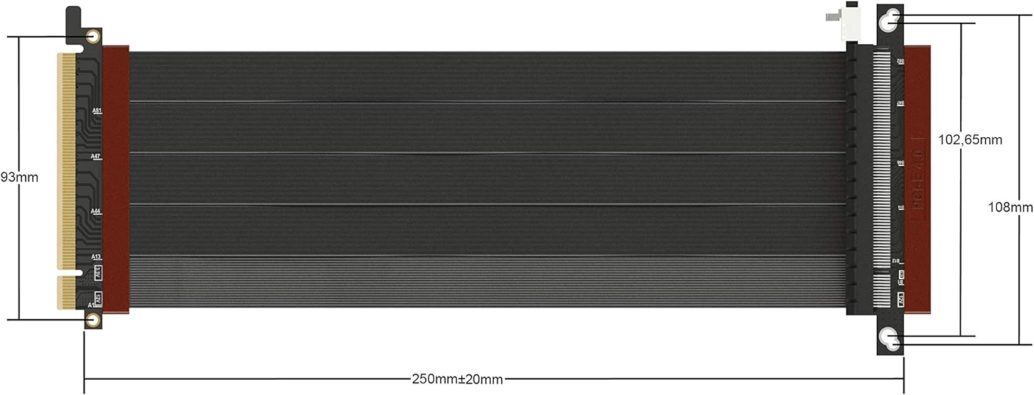 LINKUP – Ultra PCIe 4.0 X16 Riser Cable [RTX3090 RX6900XT x570 B550 ...