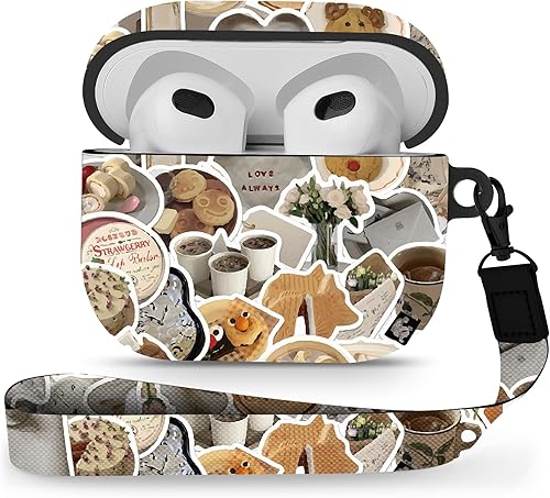 Miniatura 41 de Maxjoy Funda para Airpods Pro, serie de diseño de dibujos animados de anime, funda de Apple Airpod Pro para AirPods Pro 2019, fundas inalámbricas