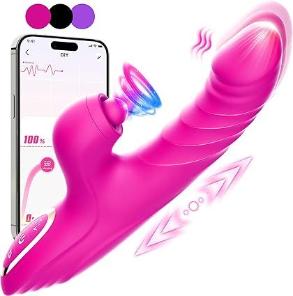 Vibradorador Mujer 4in1 juguetes sexuales, Vibrador Punto G Clítoris 7x10 modos de empuje vibración succión lamiendo consoladores.. para mujer sexy, juguetes eróticos pour jouets sexuels