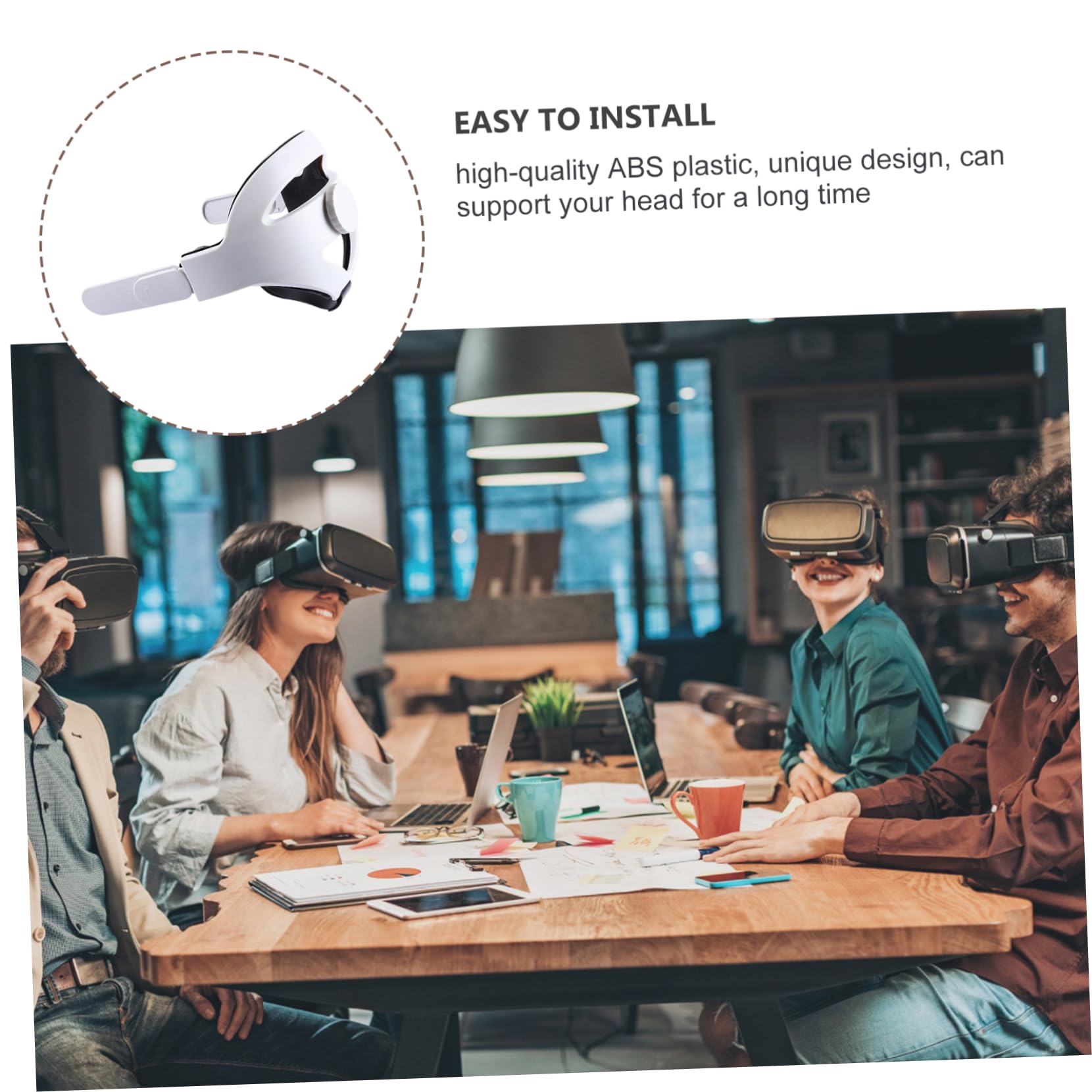 OSALADI Correa Ajustable para Auriculares VR Soporte Ergonómico y Antideslizante Compatible Diseño Único para Mayor Comodidad y Estabilidad