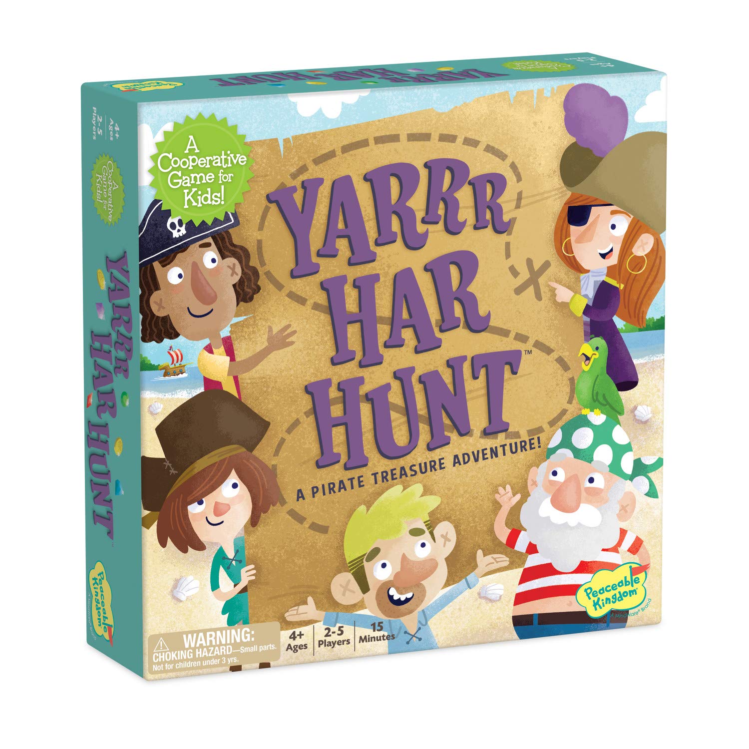 Peaceable Kingdom® Treasure Yarrr-Har-Hunt Game - for Ages 4+ | 1 Set