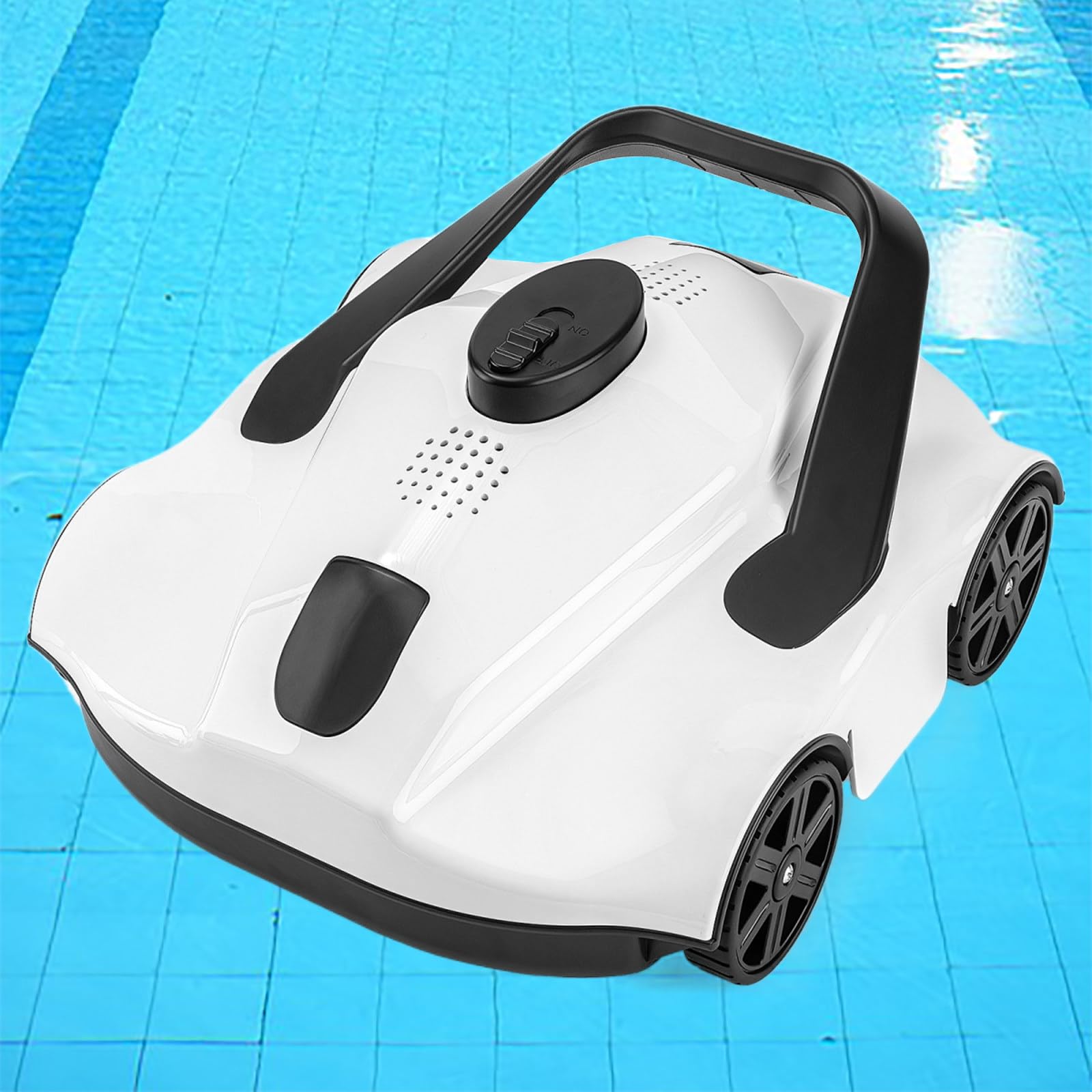 Aspirapolvere per Piscine Senza Fili per Piscine Fuori Terra, Pulitore per Piscine Robotizzato, Aspirazione Potente, Parcheggio Automatico, Pulitori per Piscine Robot Automatici