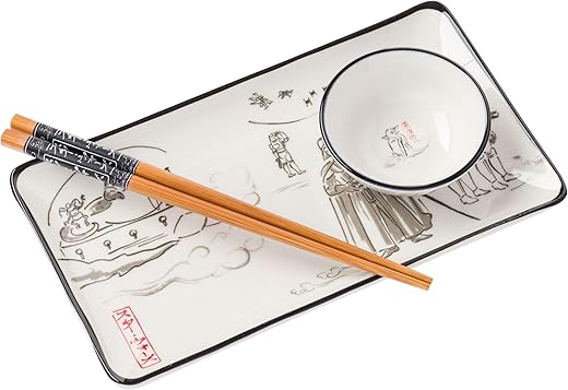 Silver Buffalo Star Wars Watercolor Japanese Art Featuring Jabba the Hutt