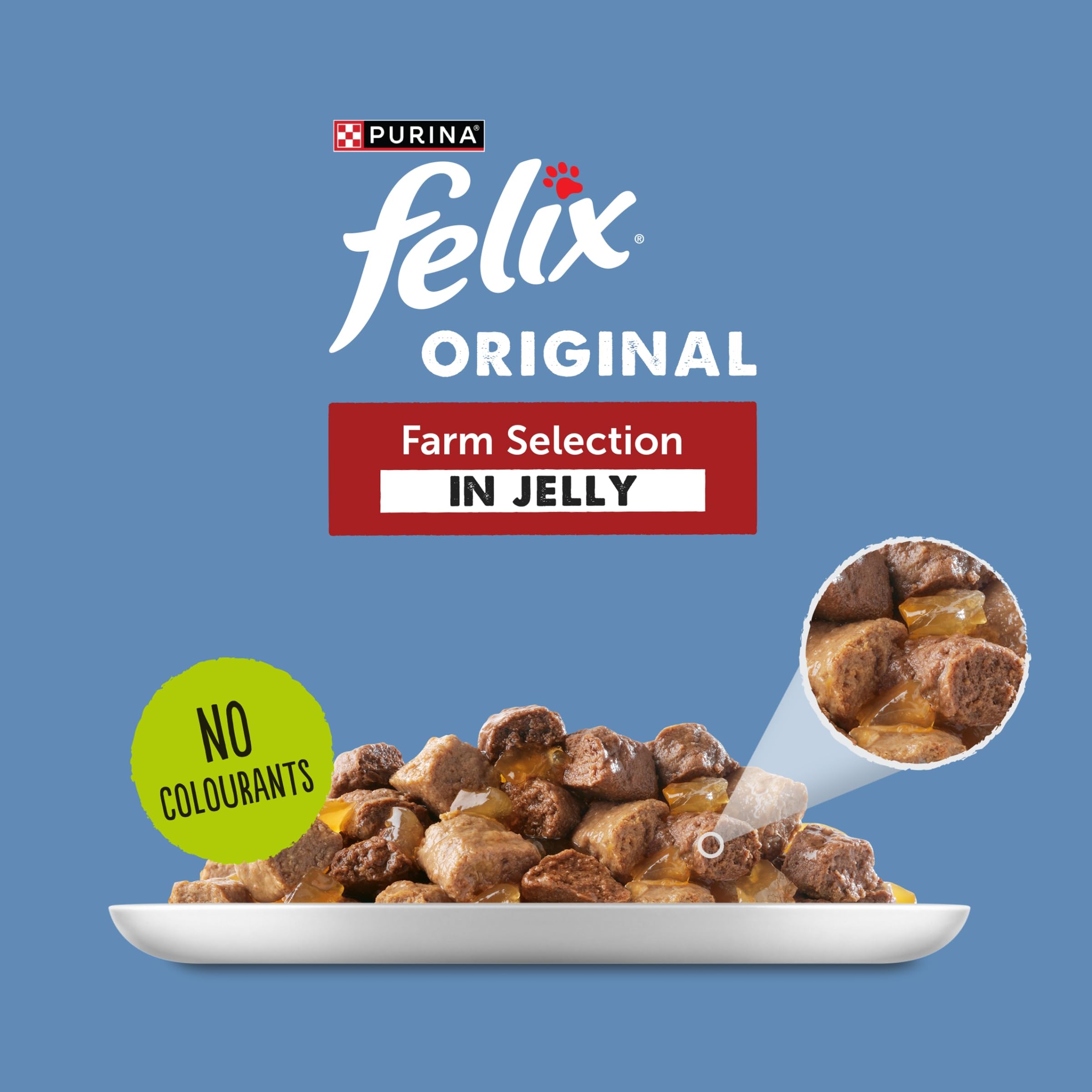 FELIX Original Farm Selection in Jelly Wet Cat Food 12x85g (Pack of 4) - 4