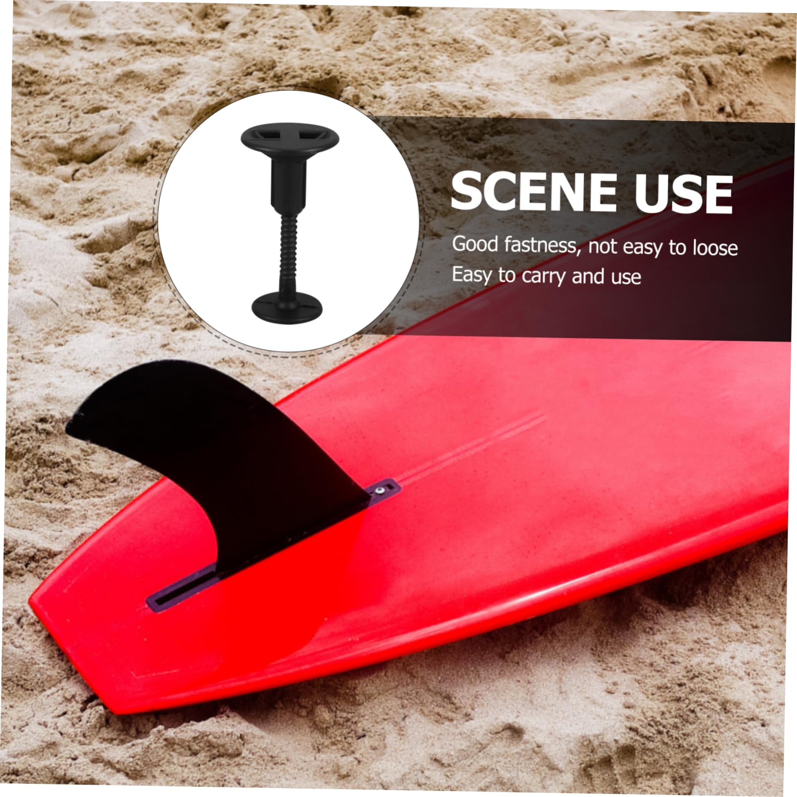 BESPORTBLE Fibbia per Corda di Sicurezza per Tavola da Surf Bullone in Plastica di Sicurezza per Sport Acquatici Surfcasting Attrezzatura Accessori Kayak Tappo Gonfiabile
