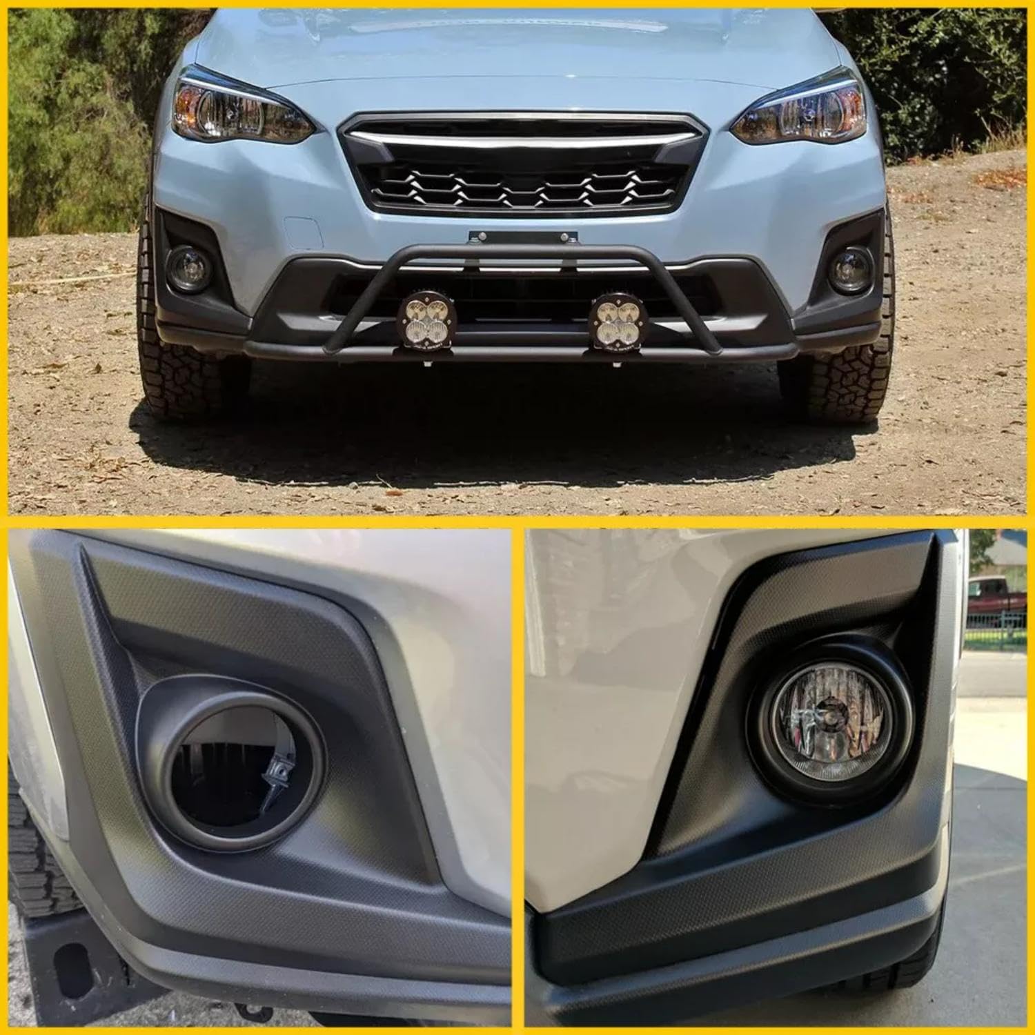GearUp 1 Pair Fog Light Cover Bezel for Subaru Crosstrek 2018 2019 2020 Replaces 57731FL082, 57731FL092 - Image 5