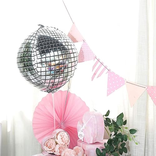 Miniatura 9 de Efavormart - Globo autosellante de papel de aluminio plateado de 15 pulgadas, globos de Mylar de disco al por mayor