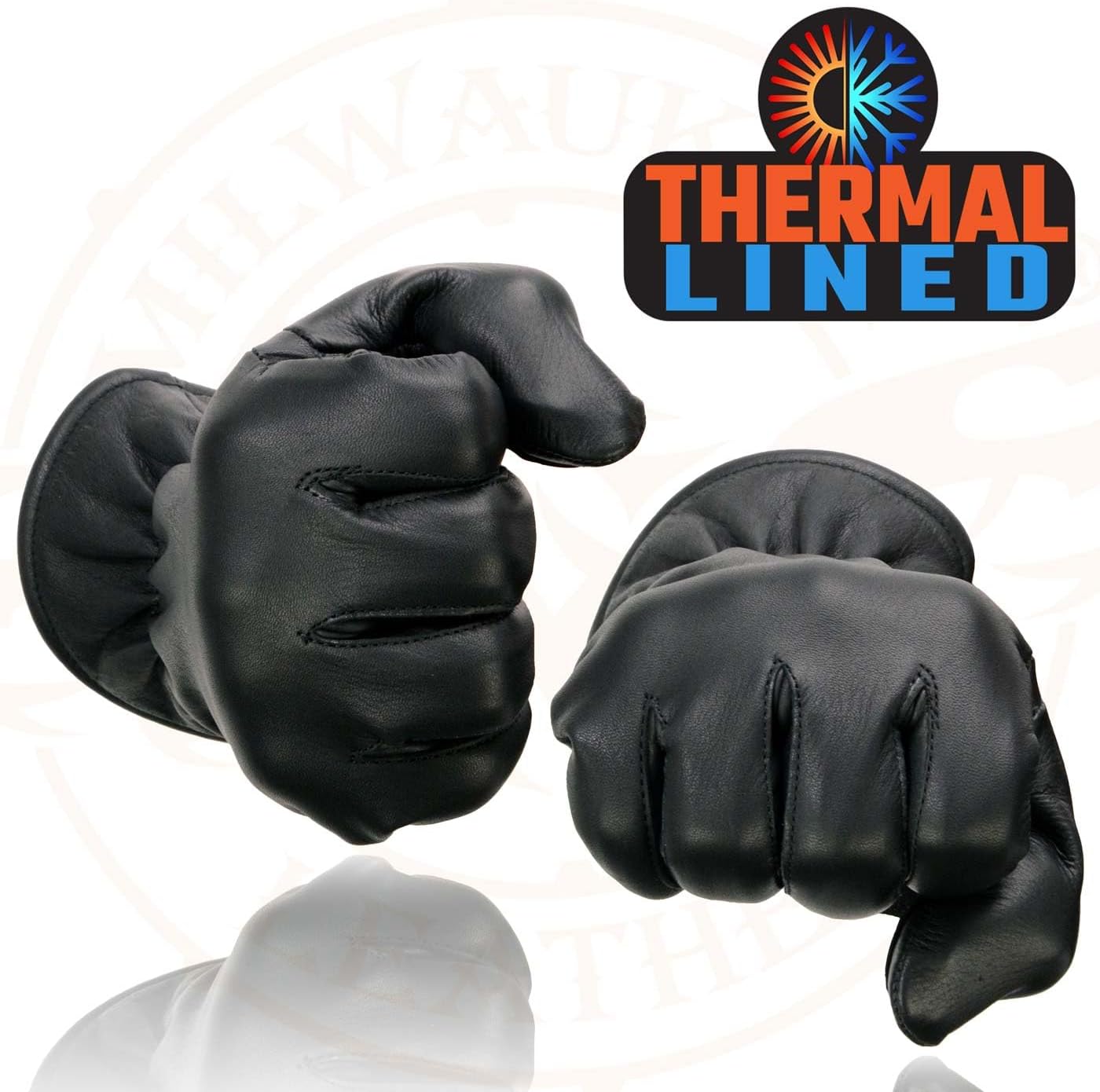Ladies Premium Leather Thermal Lined Glove, w/Cinch Wrist