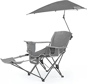 Sport-Brella Reclining Beach Chair with Umbrella and Footrest