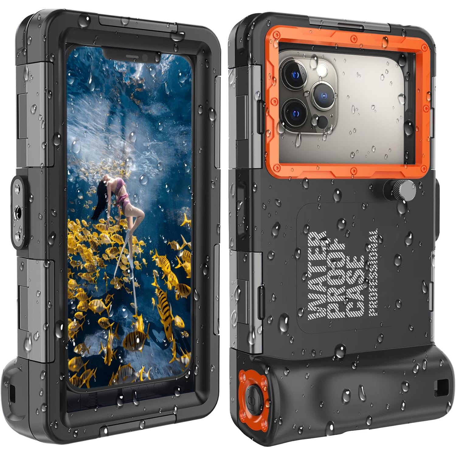 GYEFECVD 𝟐𝟎𝟐5 Underwater Snorkeling Diving Phone Case for Phone 16/15/14/13/12/11 Pro Max/XR/XS/X Galaxy S8/S9/S10.[50ft/15m] Professional Scuba