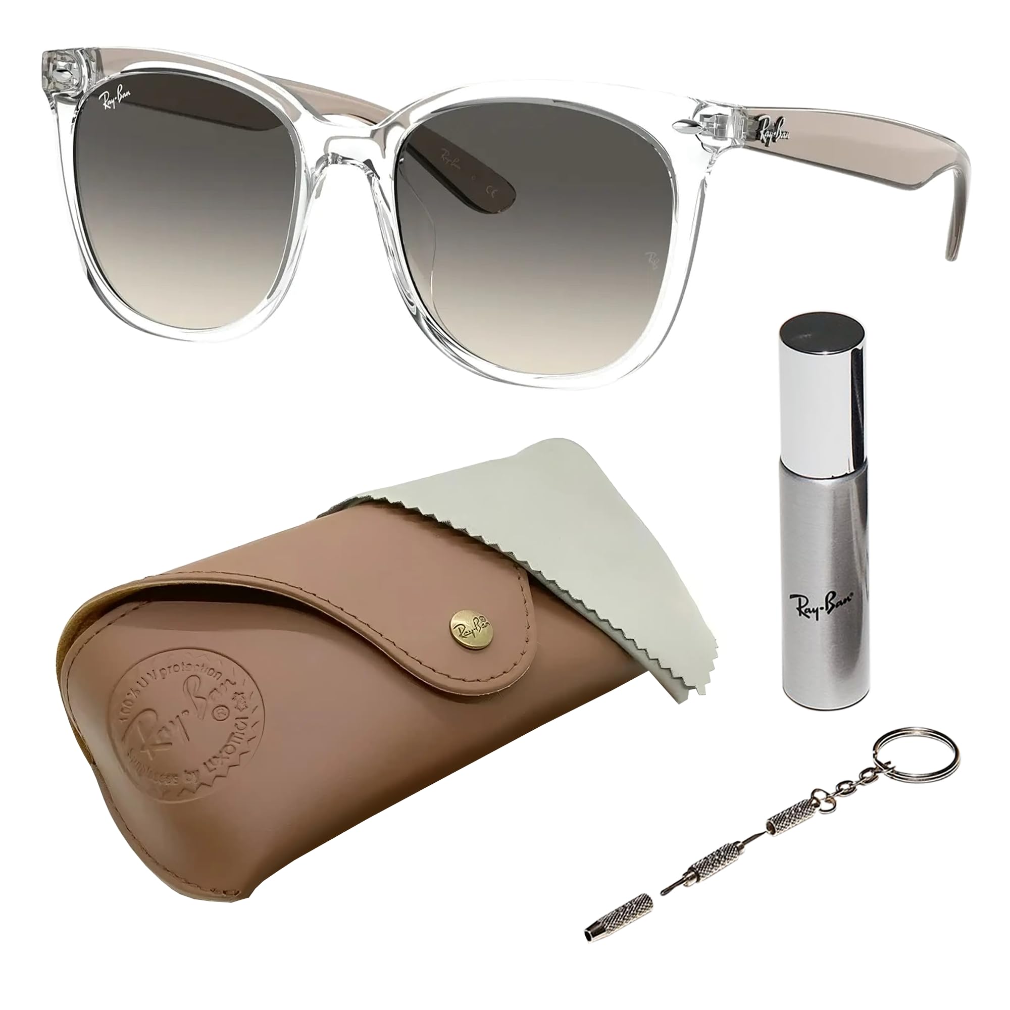 Amazon.com: Ray-Ban RB4379D Square Shape Sunglasses with Official