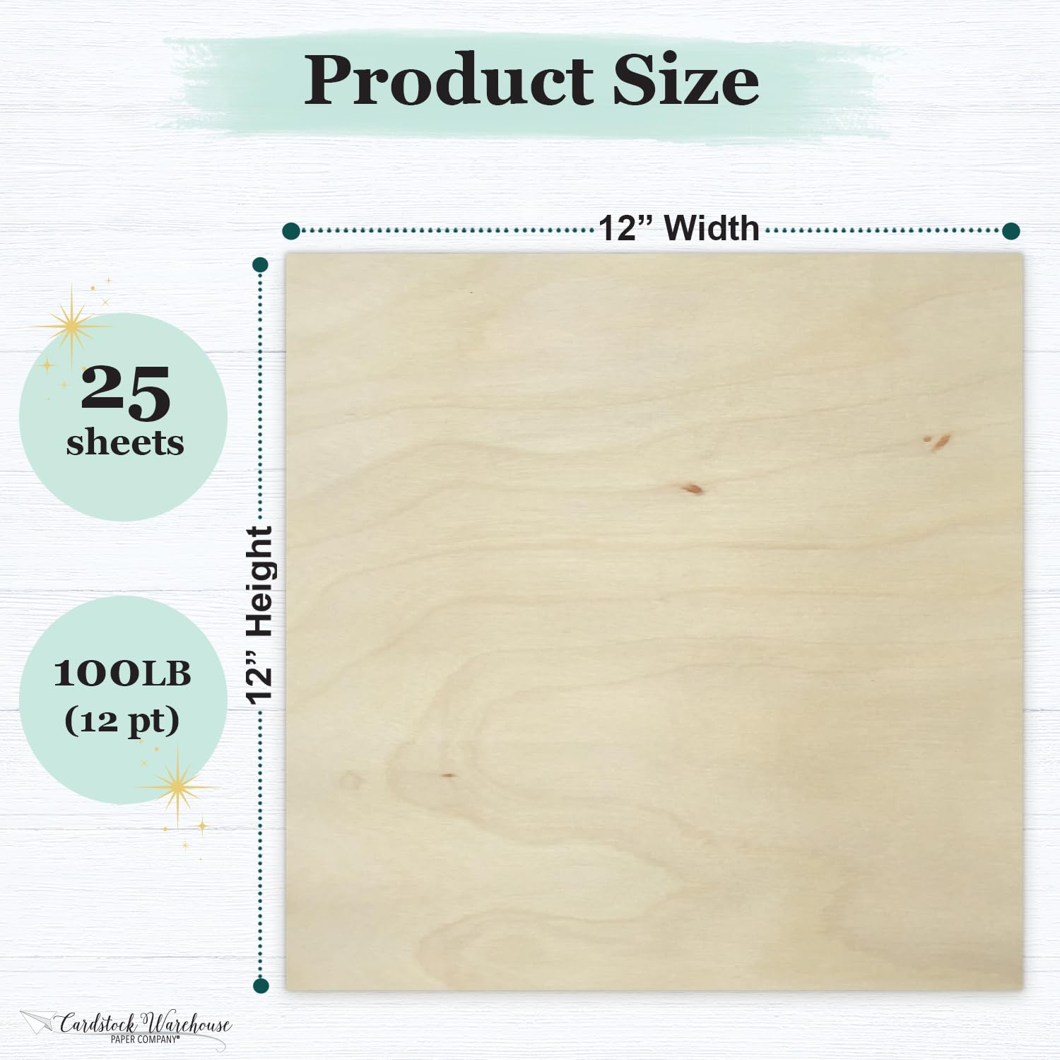 Amazon.com: Cardstock Warehouse White Birch Wood Veneer Cardstock