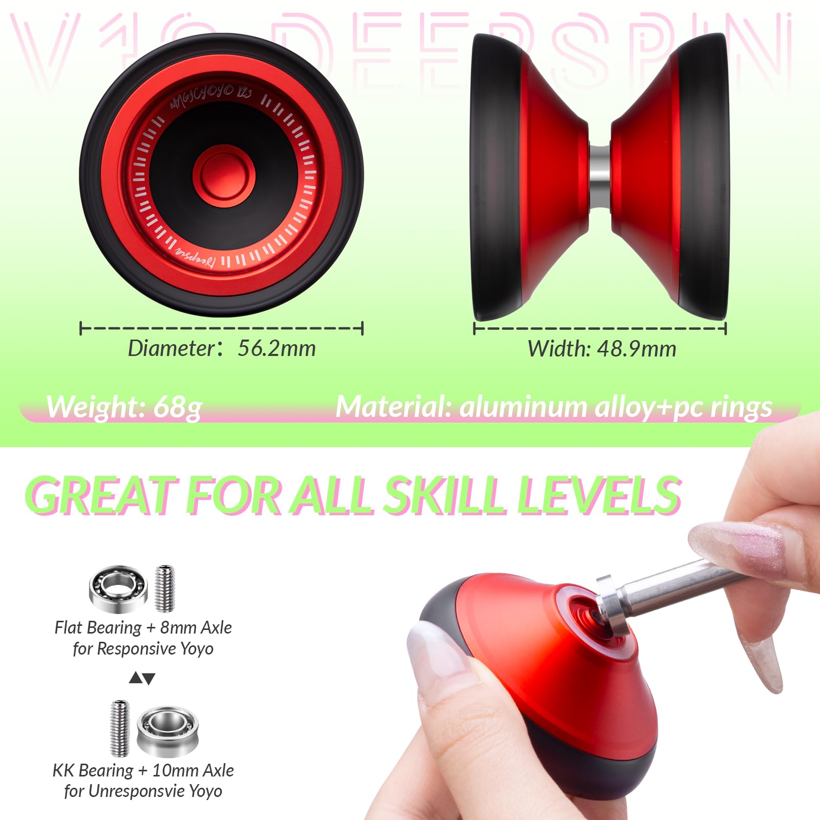 ヨーヨー　2個セット Amazon | MAGICYOYO プロフェッショナル ヨーヨー 2個パック