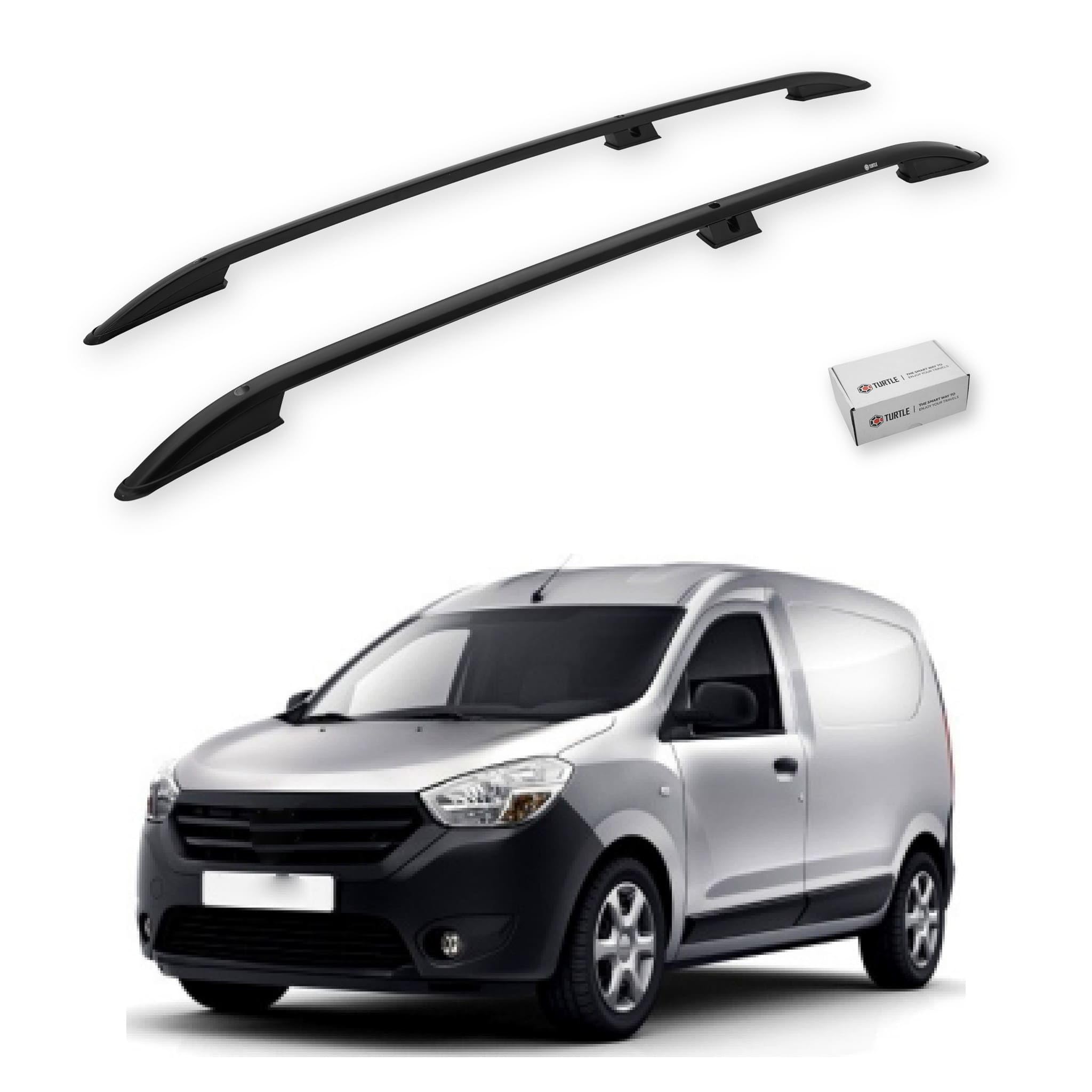 TURTLE Für Dacia Dokker 2013-2024 Crown Dachreling | SCHWARZ