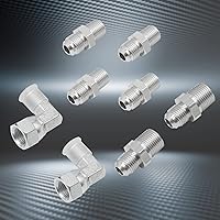 Vista 6 de 52 pulgadas 6AN SS trenzado transmisión líneas de manguera refrigerante, para Chevy Ford Mopar GM GMC Buick Cadillac coches y camiones reemplazar