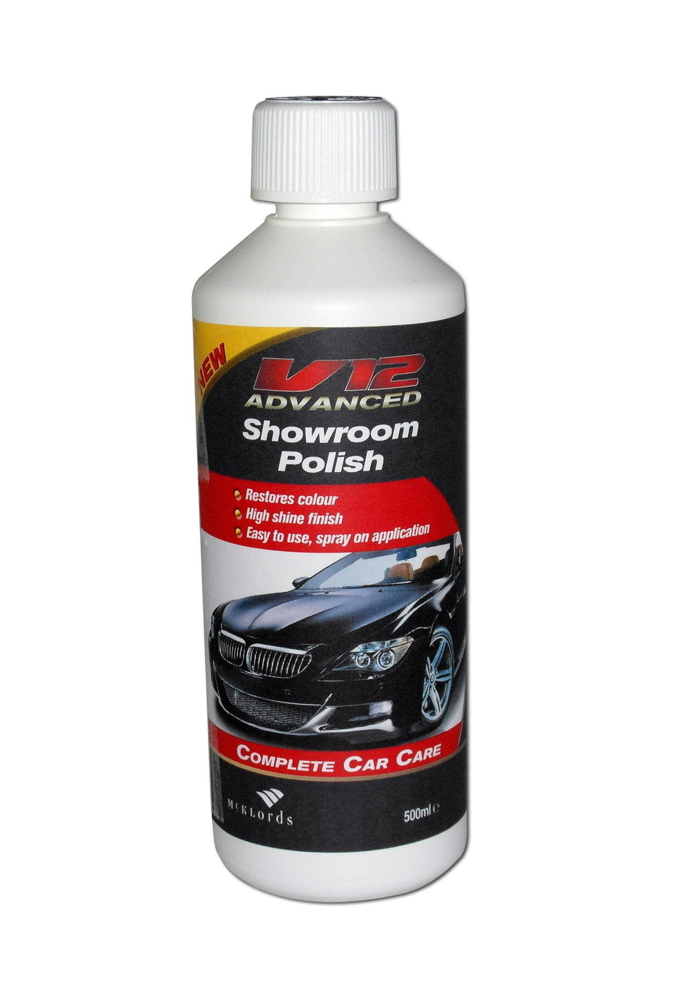 Pulimento para coches V12 McKlords de 500ml: abrillantador avanzado contra la pintura apagada