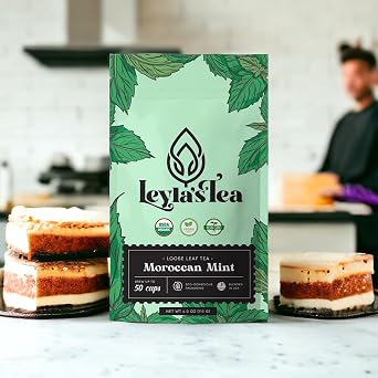 Moroccan Mint Loose Leaf Tea | Eco-Conscious Biodegradable Kraft Bag | by Leyla's Tea