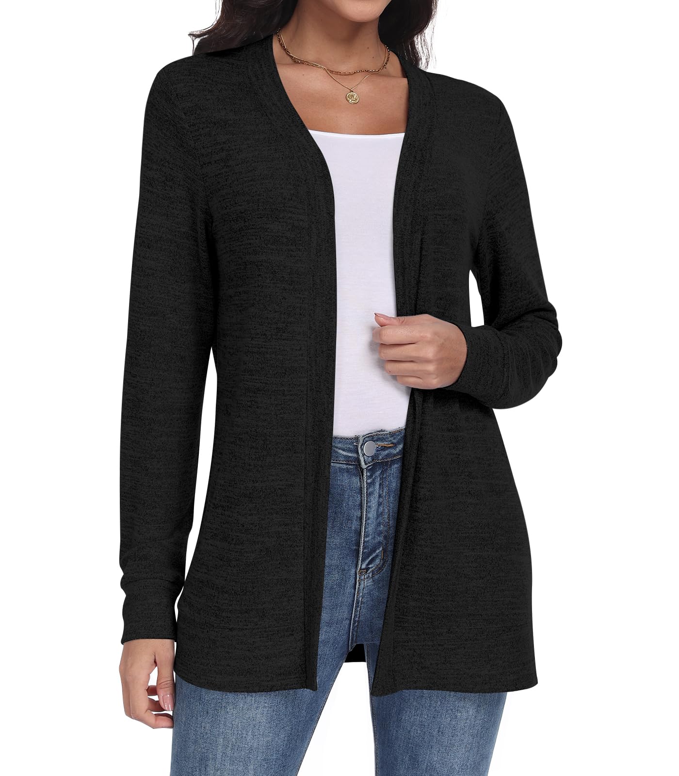 Yincro Womens Lightweight Cardigan Casual Long Sleeve Soft Open Front Cardigans Sweater