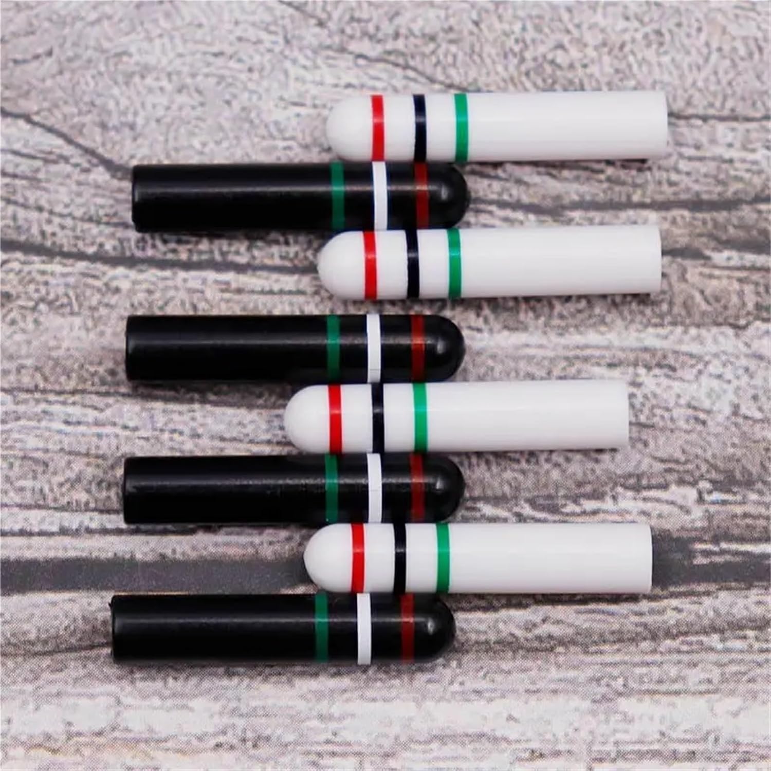 Cord End Caps 16pcs Plastic Heads 22 * 5MM Black White Sporting Rope Aglets Boot Canvas Runner Safety Lace Tips(3593 Black)