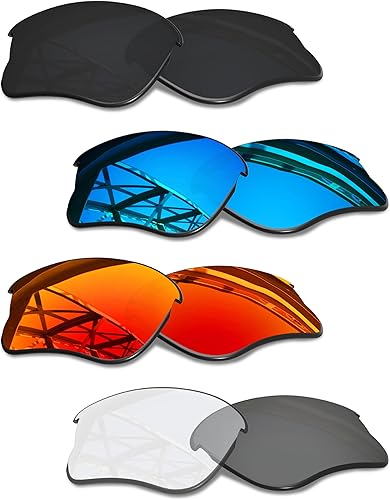SmartVLT Juego de 4 lentes de repuesto para hombre Oakley Flak Jacket XLJ OO9009 Sunglass Combo Pack S01