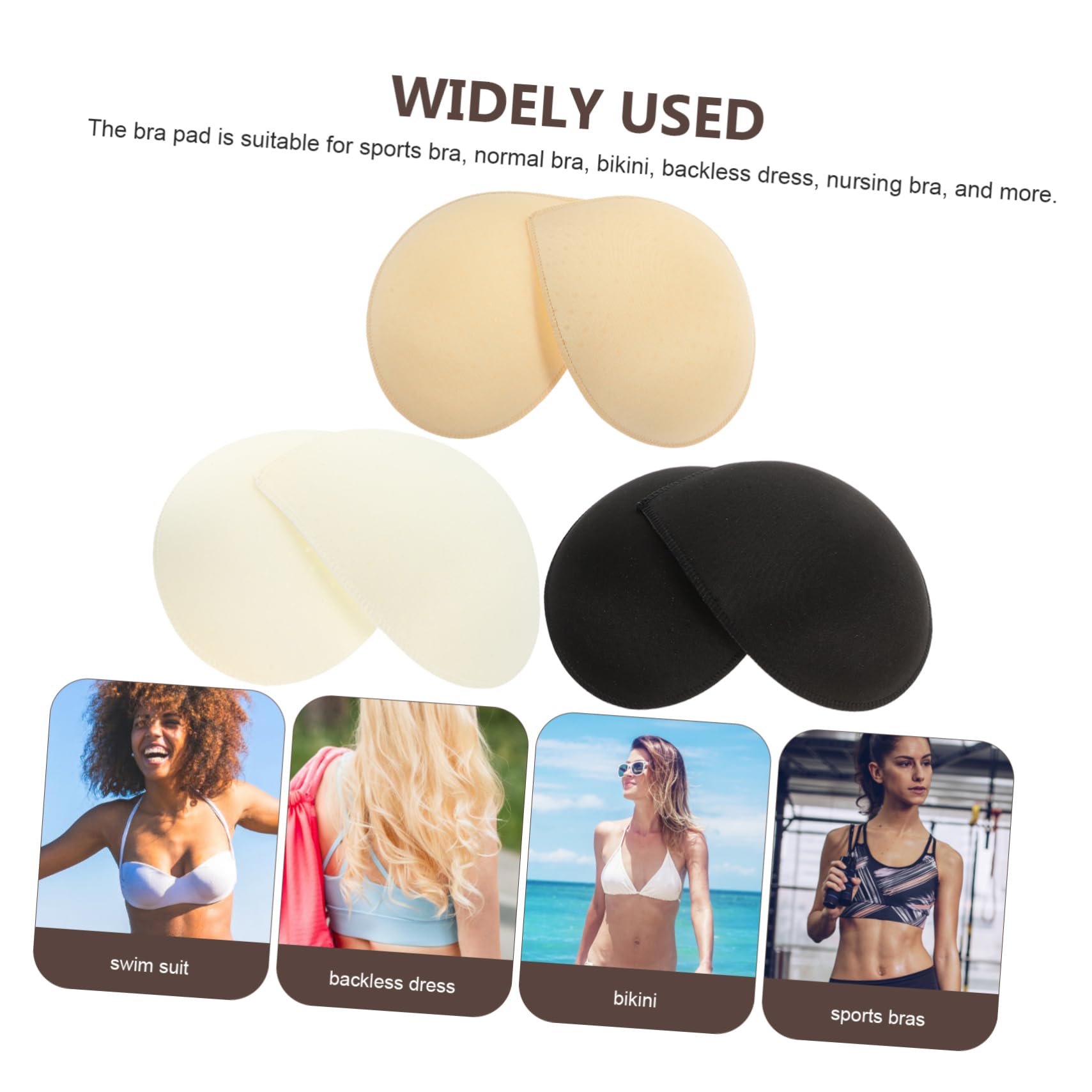 CALLARON Almohadillas De Repuesto Para Sujetadores Almohadillas De Bikini De Hidrogel Cinta Adhesiva Transparente Para Sujetadores Almohadillas Refrescantes Para Sujetadores