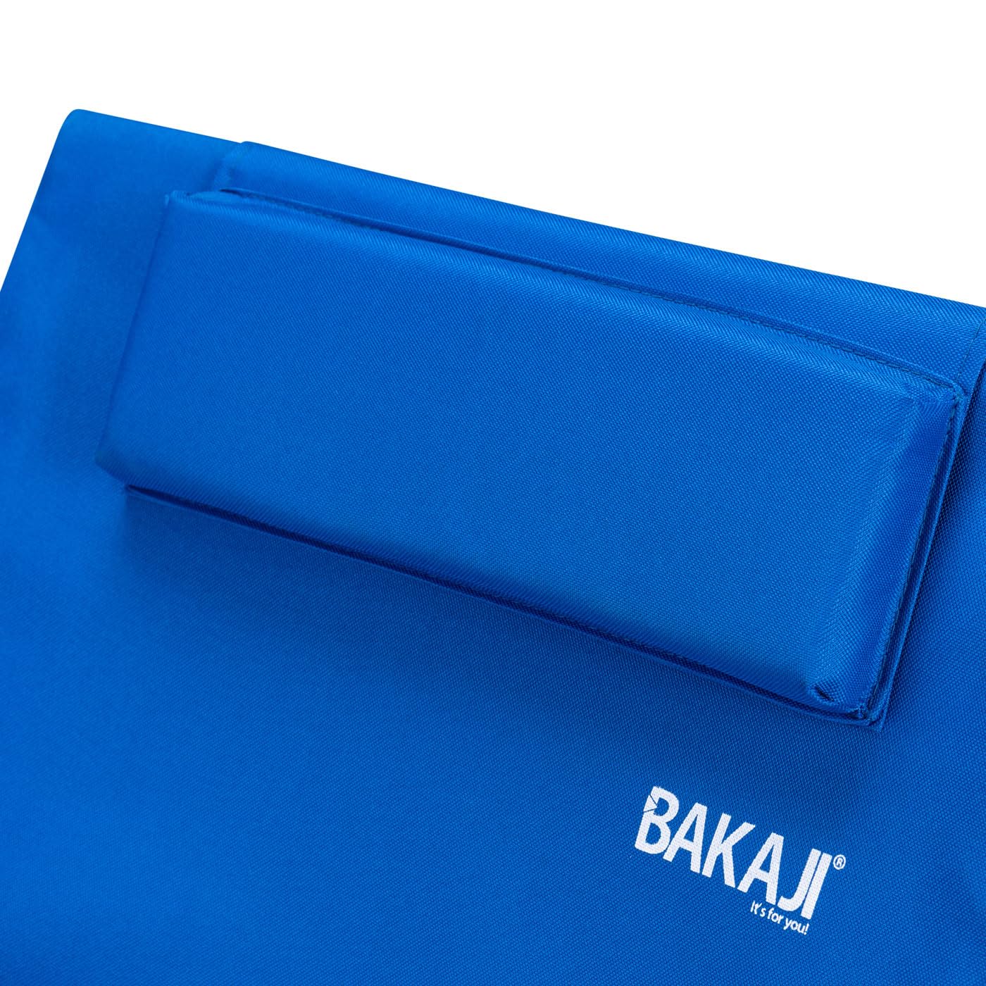 BAKAJI Lettino da Spiaggia Stuoia Materassino Telo Mare Pieghevole Impermeabile Regolabile 5 Posizioni Imbottita Chiusura Borsa Trasporto, Supporto Schienale Campeggio Resistente Antisabbia