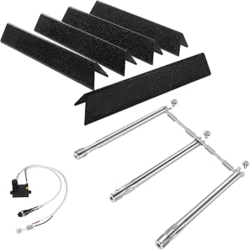 Grill Part for Weber Spirit I & II 300 Series, 15.3" 7636 67042 Flavorizer Bars, 7642 Grill Iginter and 18" 69787 Grill Burner for Spirit E310 E315 S310 S315 with Front Control