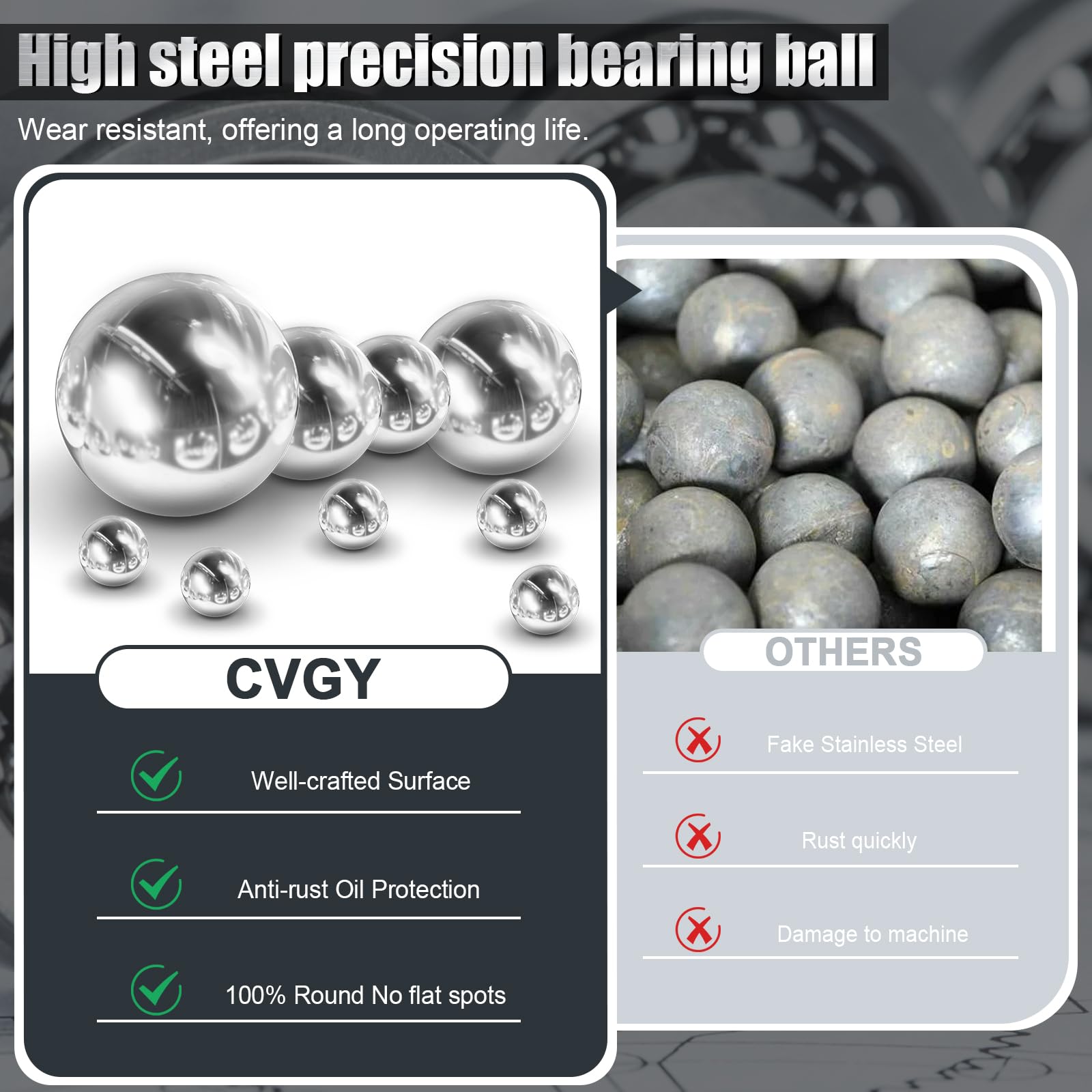 Chrome Steel Bearing Balls - 25 Pack (1/2 Inch) -5