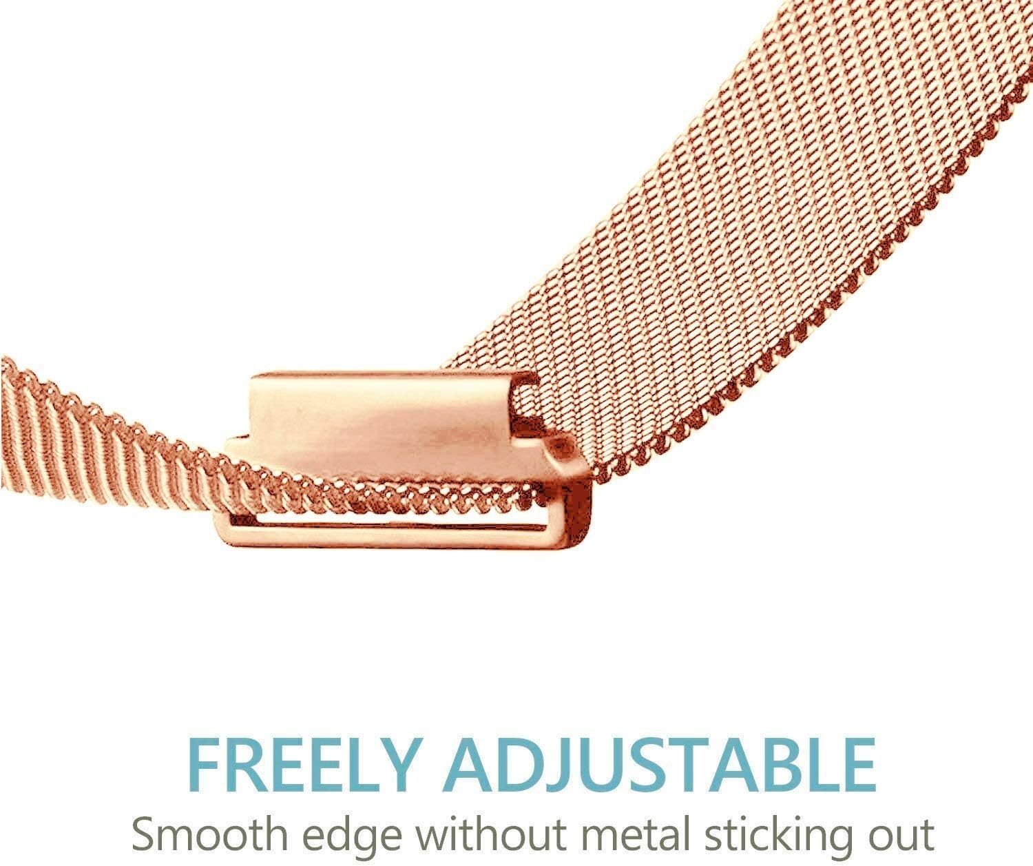 Valkit Compatible with Samsung Galaxy Watch 42mm/Galaxy Watch 4/Galaxy Watch 4 Classic/Galaxy Watch 3 41mm Band, 2 Pack 20mm Stainless Steel Wristbands Men Women for Galaxy Watch Active 2 40mm 44mm : Everything Else