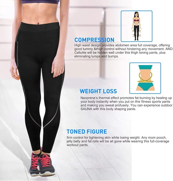 【Ultima Versione Originale 2021】 Pantaloni Dimagranti, Leggins Sportivi  Donna, Pantaloni di Sudorazione per Dimagrire ed Effetto Anti-Cellulite,  Leggins Termici per Allenamento : Amazon.it: Sport e tempo libero