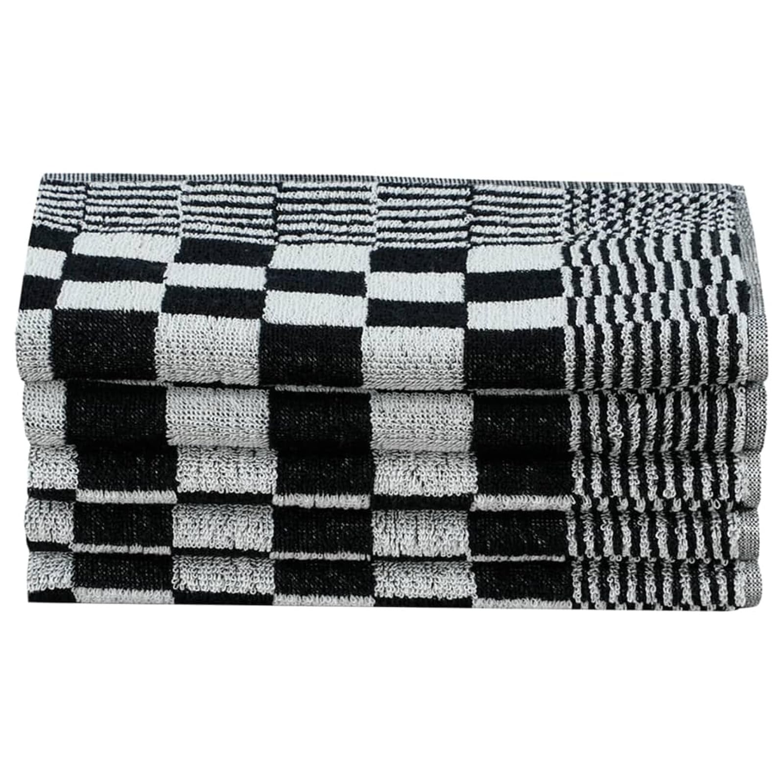 Homgoday Set Strofinacci 20 pz in Cotone Nero e Bianco, Decor da Mobili da Interni per Soggiorno Ufficio Camera da Letto