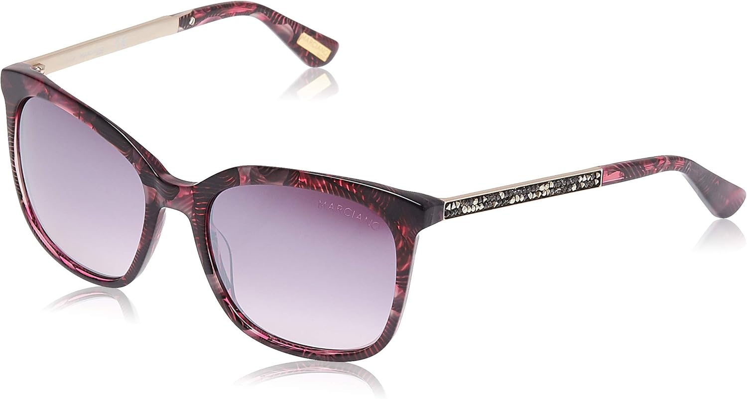 Guess By Marciano GM0756 Sunglasses - Shiny Violet Frame, Gradient/Mirror Violet GM07565481Z