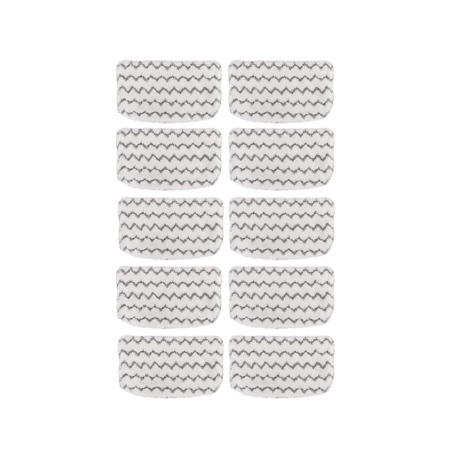 Paquete De 10 Almohadillas De Repuesto For Fregona A Vapor. Compatible con Shark S1000 S1000A S1000C. Trapeador De Repuesto De Microfibra