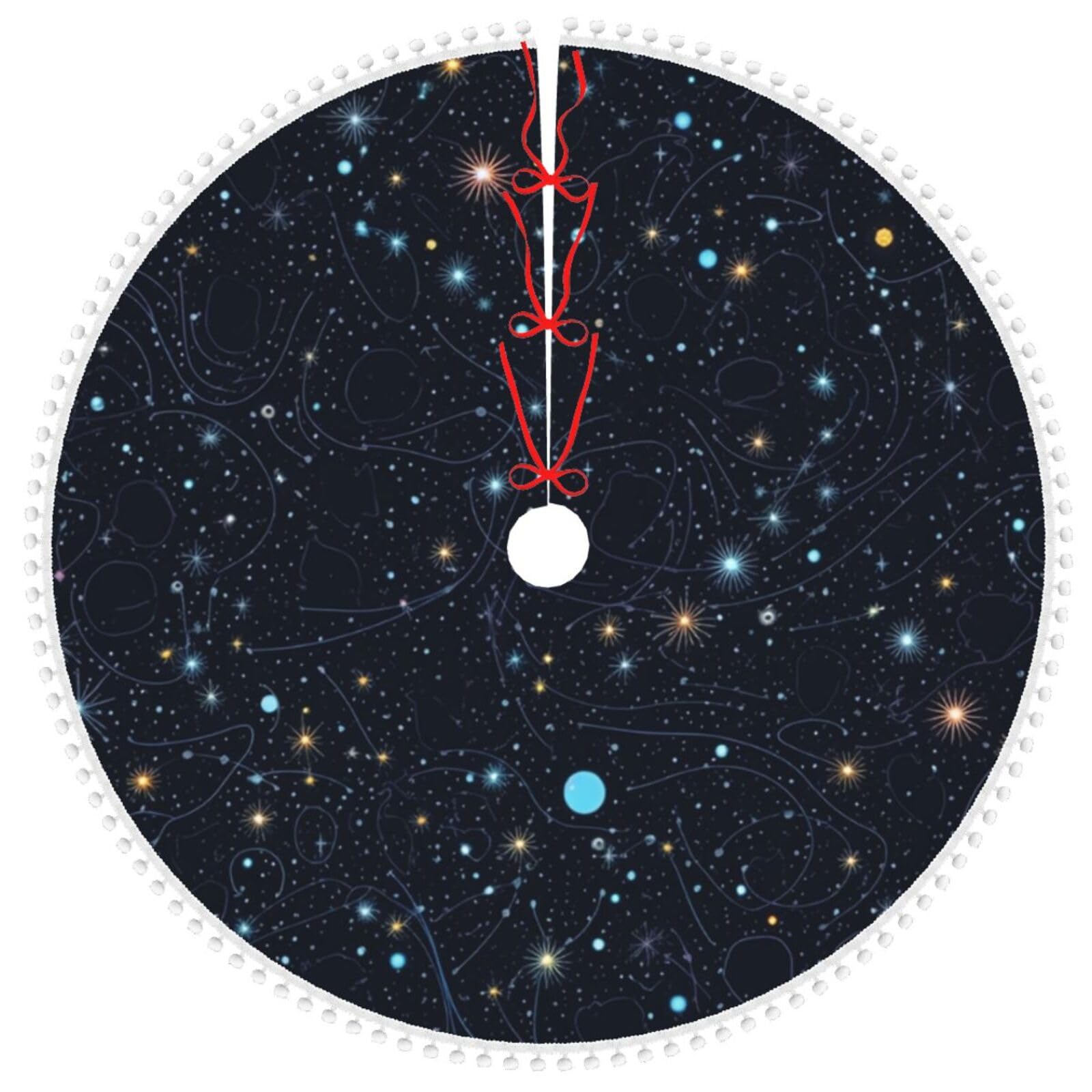 Jupe de sapin de Noël constellation pour illuminer le regard des enfants à Noël