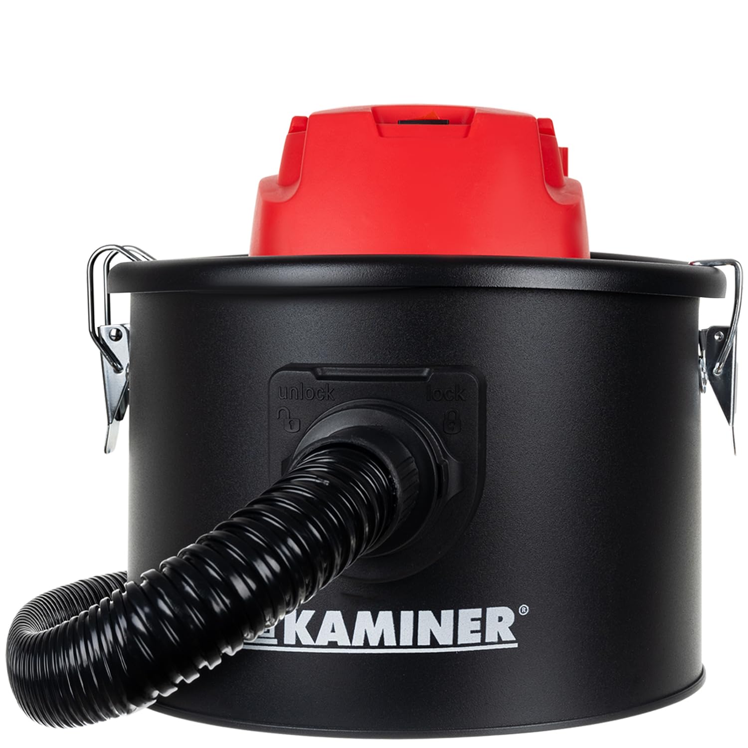 Aspirateur à Cendres Industriel 10 L sans Sac – 16 kPa & 30 L/s, cuve INOX, Tuyau renforcé métal, Double Filtration HEPA + préfiltre, 2-en-1 Aspiration/soufflage – pour cheminées, poêles à granulés