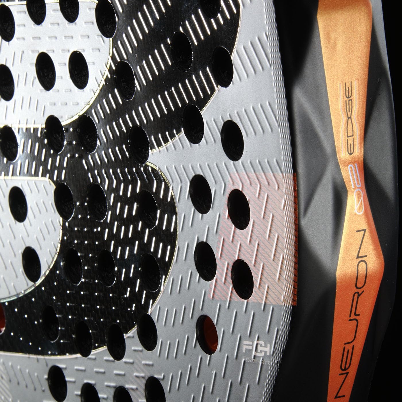 BULLPADEL Padel Racket Neuron 02 Edge 2026 | Fede Chingotto Pala Padel for Maximum Precision | PrismLock Frame, Geometric Shape, X-Tend Carbon 3K Face | Air Power, Ease Vibe Comfort, Custom Weight