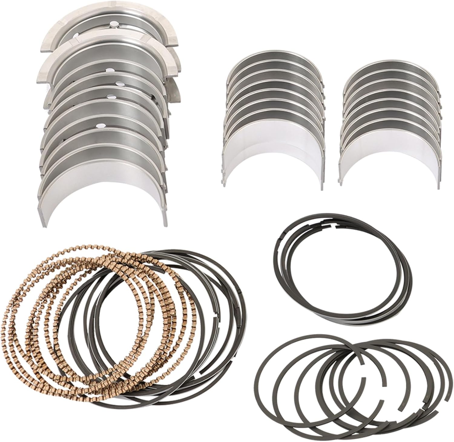 labwork Main Rod Bearings Piston Rings Replacement for Chevrolet LS Gen III IV 4.8L 5.3L 5.7L 6.0L 6.2L 1997-2017 BB253J BC409J C96008