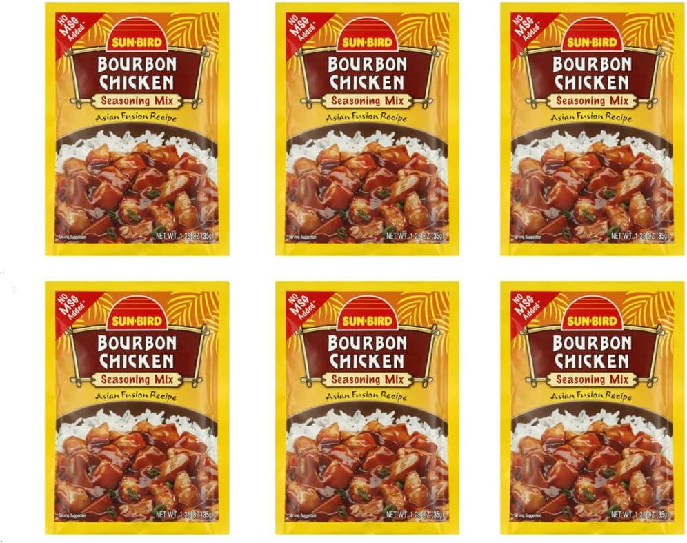 Bourbon Chicken Seasoning Mix, 1.25 Ounce Packets (Pack of 6)