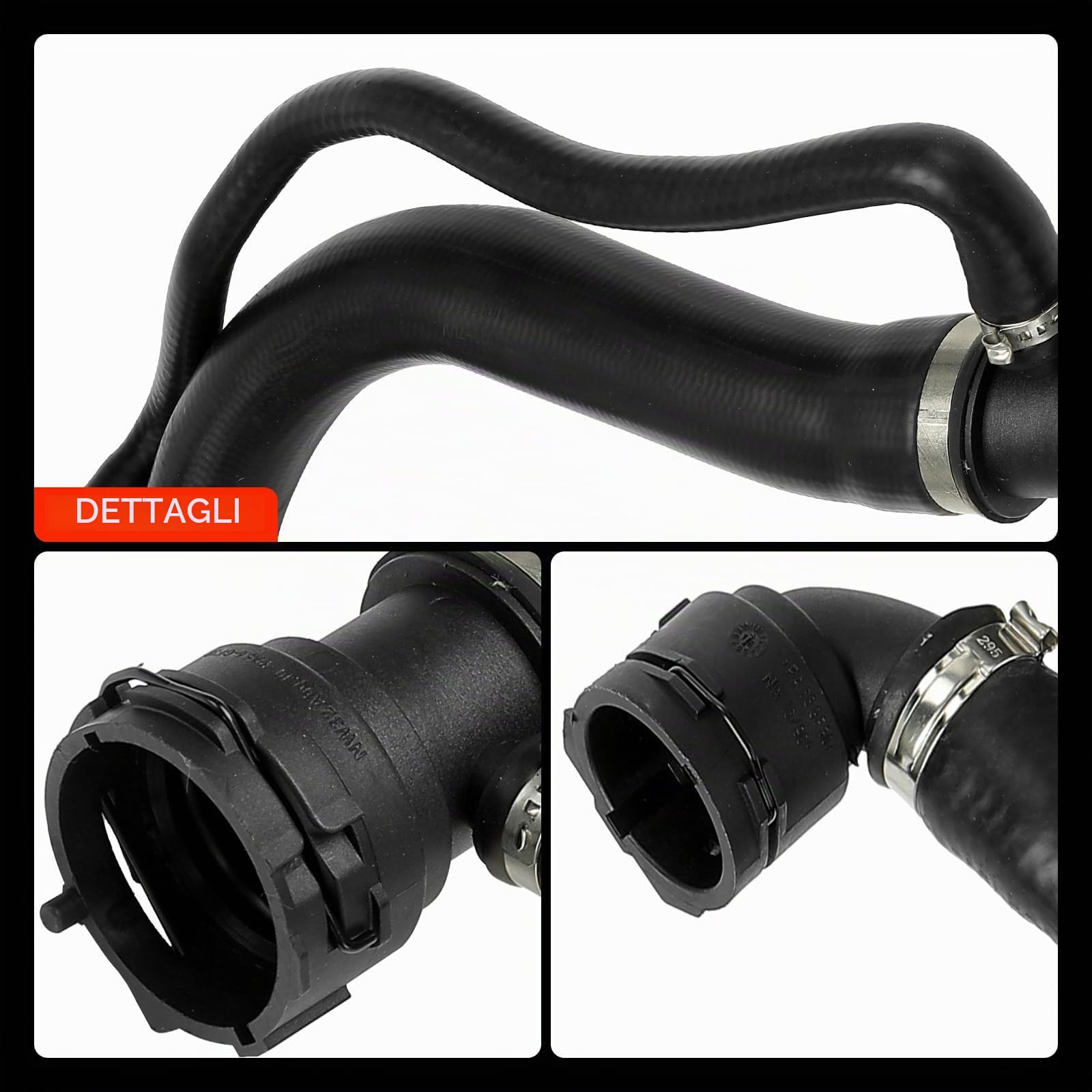 Frankberg Tubo radiatore in EPDM parte superiore nera codice 17127519248