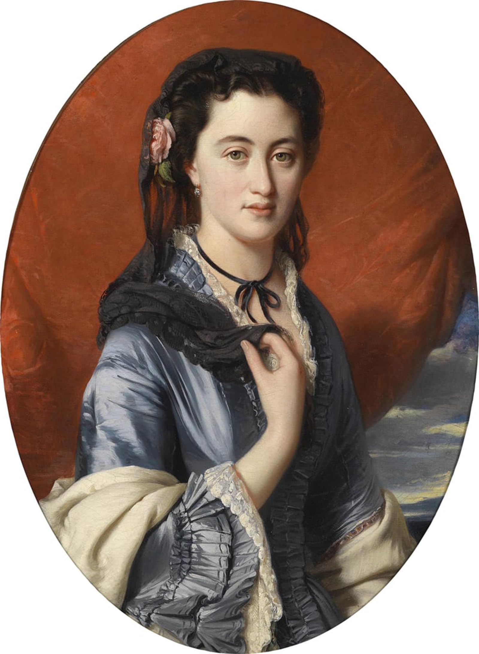 POSTERIIk Vintage Art Print Images Pictures Print Countess Varvara Vasilievna Musina Pushkina by Xaver Winterhalter Modern Colour Posters for Office Home Decor 60x90cm