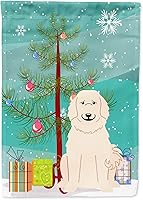 Vista 407 de Caroline's Treasures BB4243GF Bandera de jardín con texto en inglés «Merry Christmas» con texto en inglés «Merry Christmas», bandera decorativa