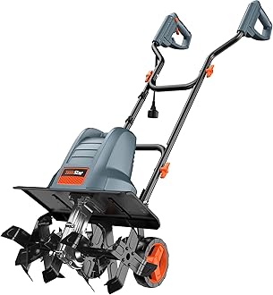 TaskStar Electric Tiller Cultivator with 360RPM No-Load Speed