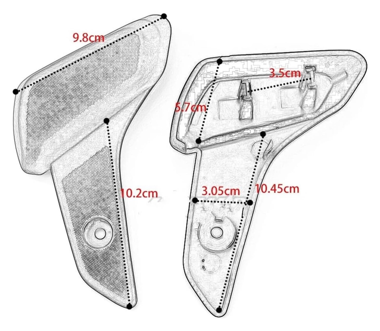 Poggiapiedi Moto Per Vespa Per Sprint Per Primavera 50 125 150 Pedana Passeggero Posteriore Moto(Black)