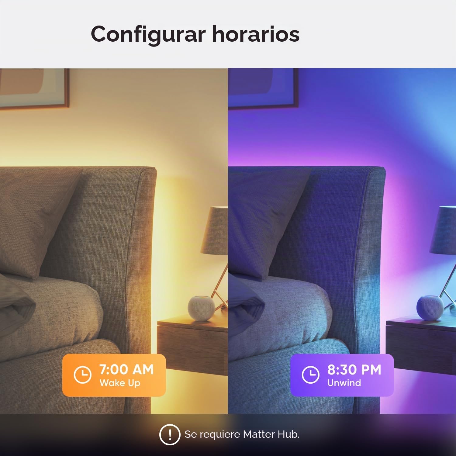 Nanoleaf Luces LED Gradientes 5M Matter Wi-Fi - Smart Sincroniza Música y Pantalla, 300 Direccionables LEDs RGB IC, Tira Recortable, App y Voz Control (Alexa Apple Google Home) Sala Fiesta Gaming