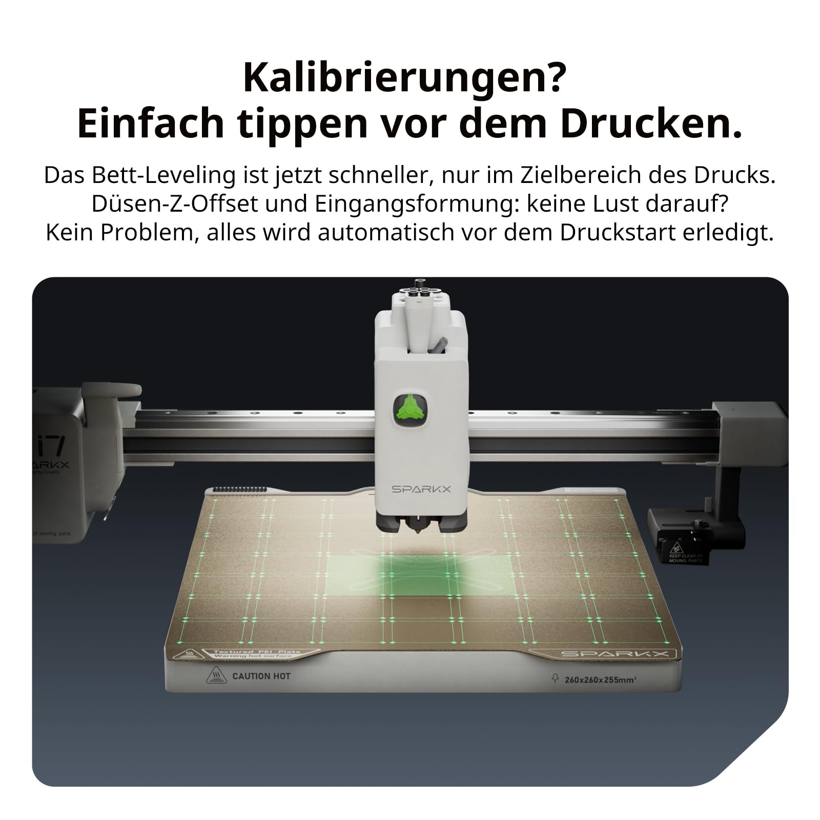Creality SPARKX i7 Color Combo 3D-Drucker, KI Foto-zu-3D Modellierung, Mehrfarbiger Druck bereit, Automatische Nivellierung, Desktop FDM 3D-Drucker für Einsteiger