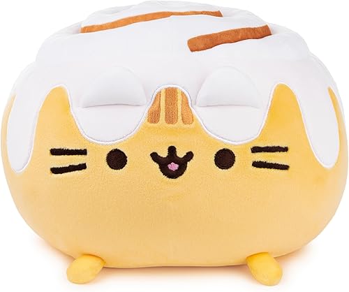 GUND Pusheen Catfé - Rollo de canela Pusheen - Peluche de gato squisheen, 12 pulgadas