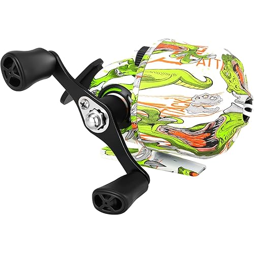 Sougayilang Spincast Fishing Reel, Size 30 Reel, Right or Left-Hand Retrieve, 3.9:1 Gear Ratio, Pre-spooled with Fishing Line