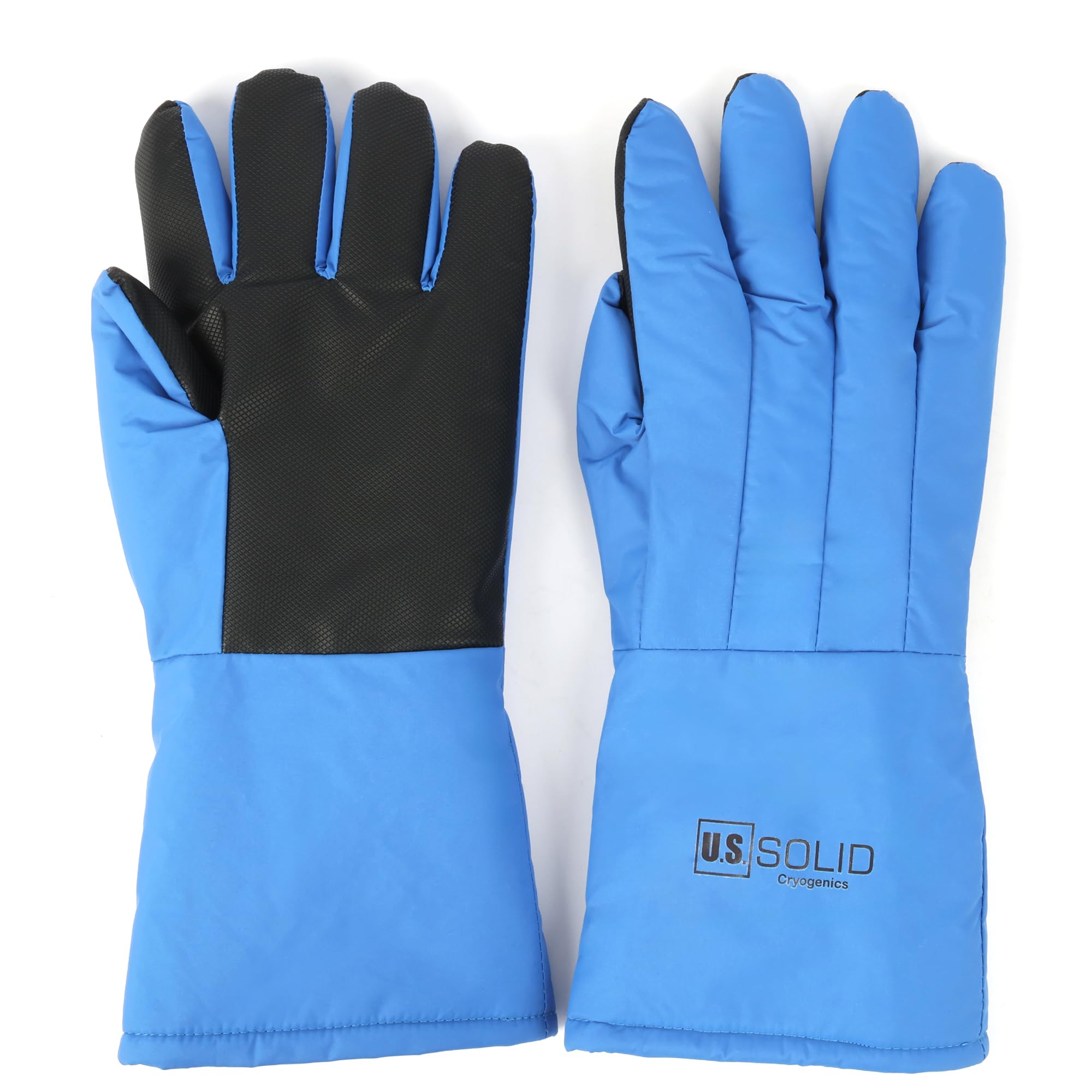 U.S. Solid Gants cryogéniques, protection contre l'azote liquide, -195 °C, résistance aux basses températures (38 cm, antidérapants)