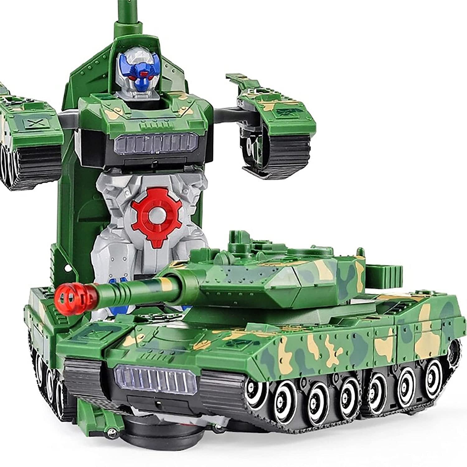 E-ROYAL SHOP Kid Deformation Combat Tank Robot Toy With Light, Music And Bump Function Robot Tank - Image 8 thumbnail